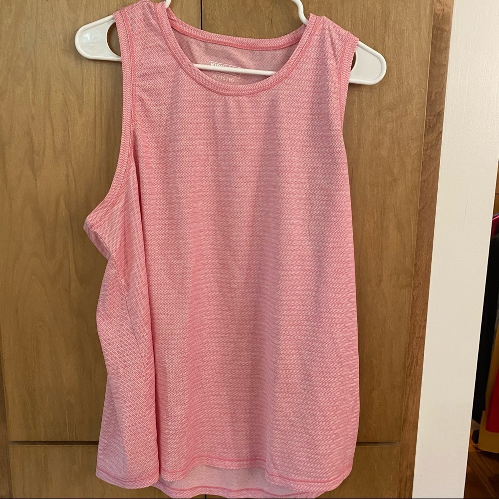 ☀️🔥Kirkland Signature - Heathered Pink Sleeveless Athletic Tank - XL